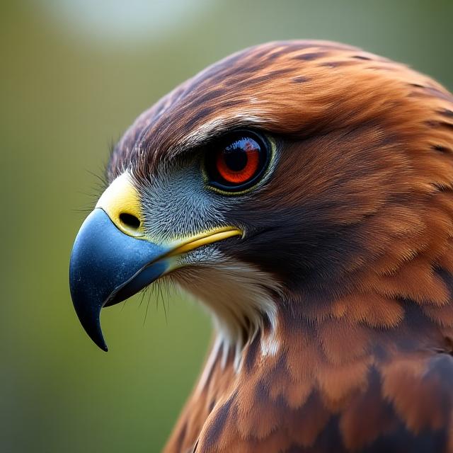 Artistic representation of a hawk in New York