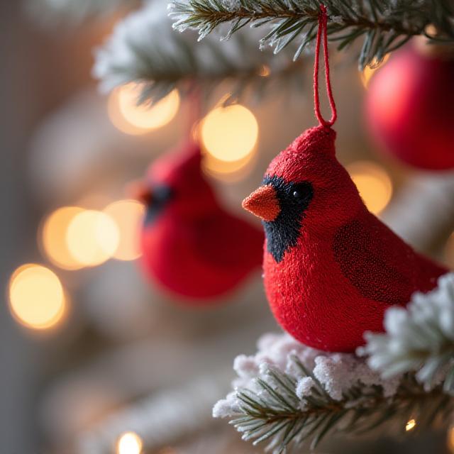 Cardinal Ornaments